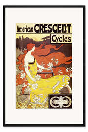 Gerahmter Kunstdruck Amerikanische Crescent Fahrräder