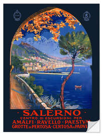 Selvklæbende plakat Salerno, Italia