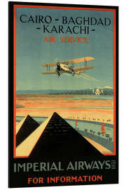 Magnettafel Imperial Airways - Kairo nach Karachi
