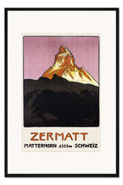 Gerahmter Kunstdruck Zermatt