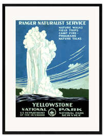 Ingelijste kunstdruk Yellowstone National Park