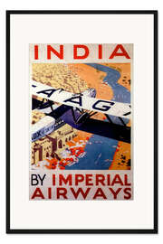 Gerahmter Kunstdruck Indien bereisen mit Imperial Airways