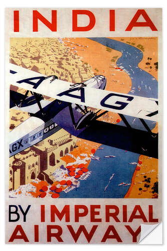 Vinilo para la pared India tour with Imperial Airways