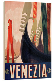 Wood print Italy - Venice