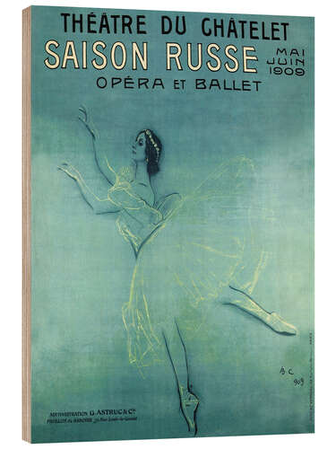 Wood print Saison Russe - Opera et Ballet