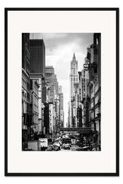 Gerahmter Kunstdruck Manhattan Straßenschlucht