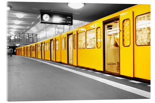 Acrylglasbild Berlin Subway U-Bahn