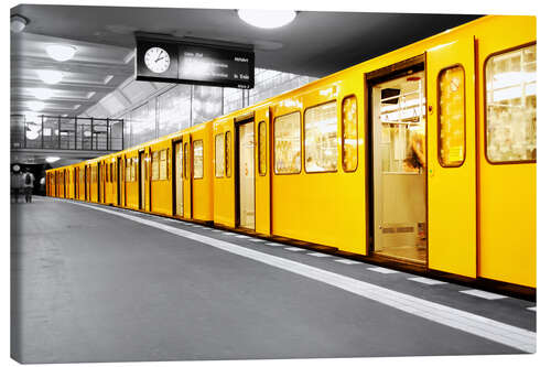 Leinwandbild Berlin Subway U-Bahn
