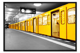 Gerahmter Kunstdruck Berlin Subway U-Bahn