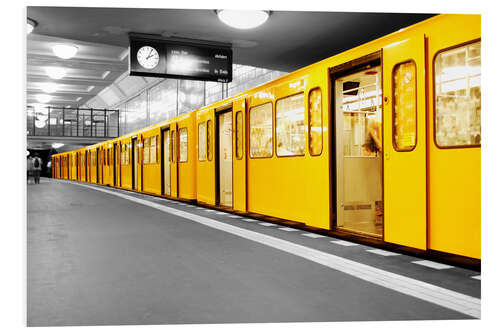 Hartschaumbild Berlin Subway U-Bahn