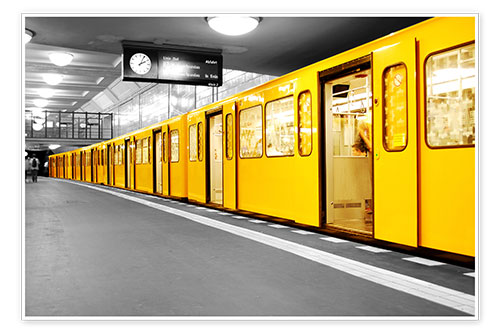 Plakat Berlin Subway U Bahn