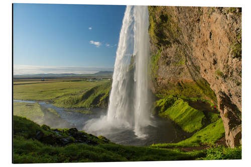 Aluminiumsbilde Seljalandsfoss, Island