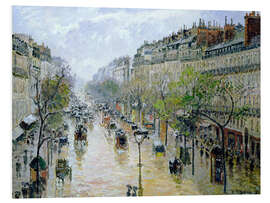 Foam board print Boulevard Montmartre, Spring Rain