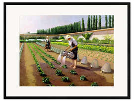 Impression artistique encadrée Les jardiniers