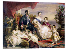 Tableau en PVC La reine Victoria et le prince Albert avec cinq de leurs enfants