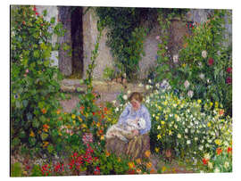 Magnettafel Mutter und Kind in den Blumen