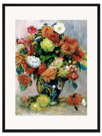 Gerahmter Kunstdruck Vase mit Blumen I