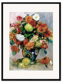 Innrammet kunsttrykk Vase of Flowers I