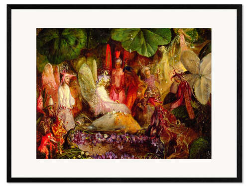 Ingelijste kunstdruk Het feeërieke banket, 1859