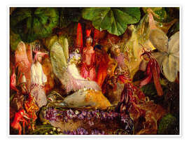 Wall print  The fairy banquet, 1859 - John Anster Fitzgerald