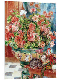 Foam board print Geraniums and Cats