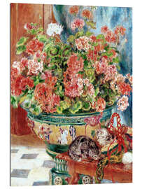 Galleriprint Geraniums and Cats