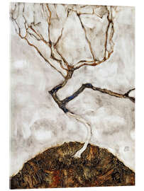 Tableau en verre acrylique  Petit arbre à la fin de l&#039;automne - Egon Schiele