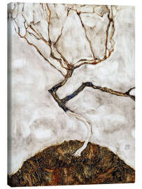 Stampa su tela  Piccolo albero a fine autunno - Egon Schiele