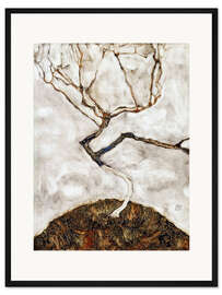 Gerahmter Kunstdruck Kleiner Baum im Spätherbst