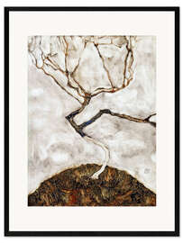 Ingelijste kunstdruk Small Tree in Late Autumn