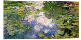 Stampa su vetro acrilico  Lo Stagno delle Ninfee - Claude Monet