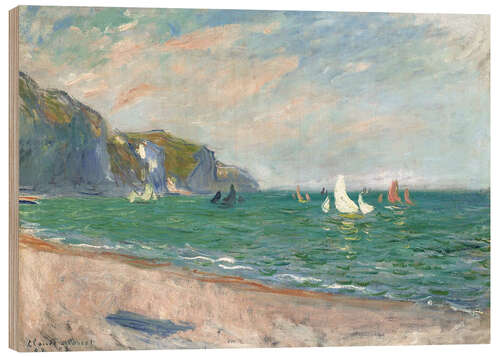 Puutaulu Boats under the cliffs of Pourville