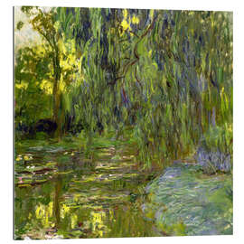 Gallery print Weeping Willow, The lily pond in Giverny