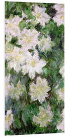 Foam board print White Clematis