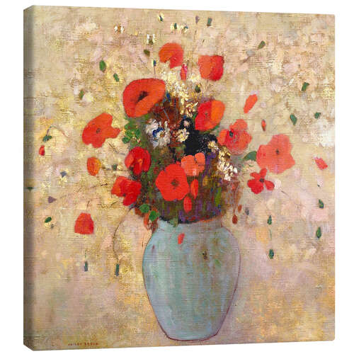 Quadro em tela Vase of poppies