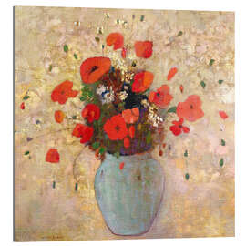 Gallery print Vase of poppies