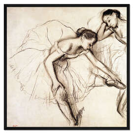 Gerahmter Kunstdruck Zwei Tänzerinnen ruhen