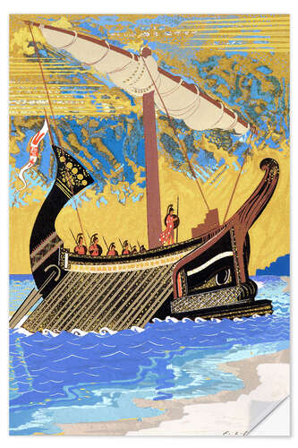 Självhäftande poster Fartyget Odysseus '