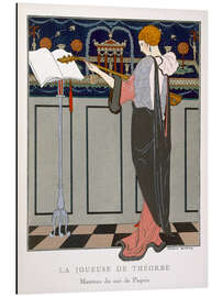 Magnettafel Die Theorbe-Spielerin