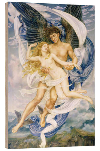 Wood print Boreas and Oreithyia