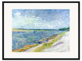 Gerahmter Kunstdruck Festgemachte Boote