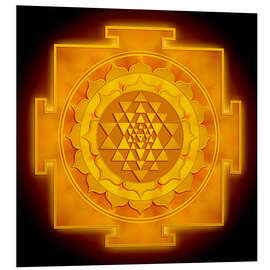 PVC print Golden Sri Yantra II