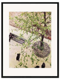 Impressão artística com moldura Boulevard from above - Gustave Caillebotte