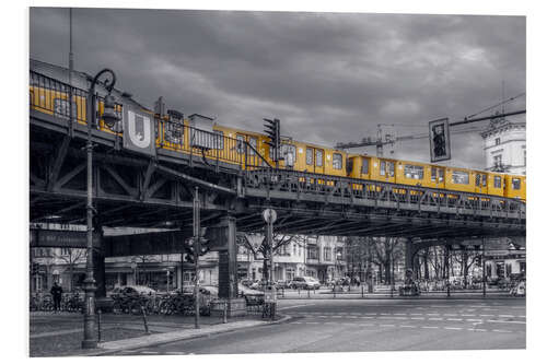 Foam board print Berlin Kreuzberg Subway