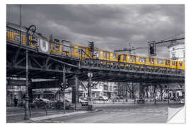 Selvklebende plakat Berlin Kreuzberg Tunnelbane