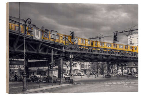 Holzbild Berlin Kreuzberg U Bahn