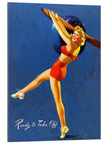 Gallery print Pin Up - Ready to Take Off