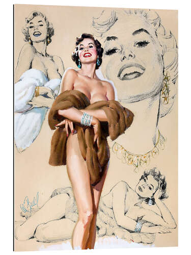 Galleritryk Glamour Pin Up study