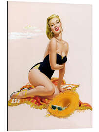 Alubild Pin Up - Sonnenanbeter