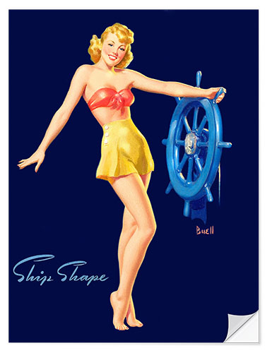 Sticker mural Pin Up - Ship Shape